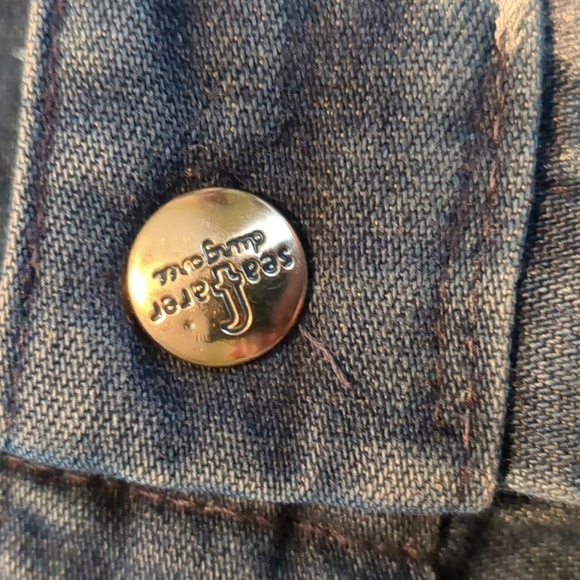 Vintage 1970 Seafarer U.S. Naval Navy Wide Leg Trouser Jean size ~6-8 Sailor - Picture 6 of 11